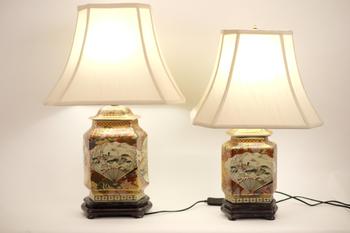 Japanese Imari Porcelain Table Lamp