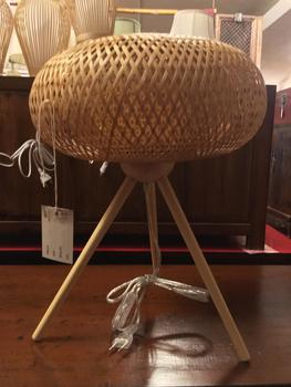 Japanese Style Table Lamp Bamboo Three Legged